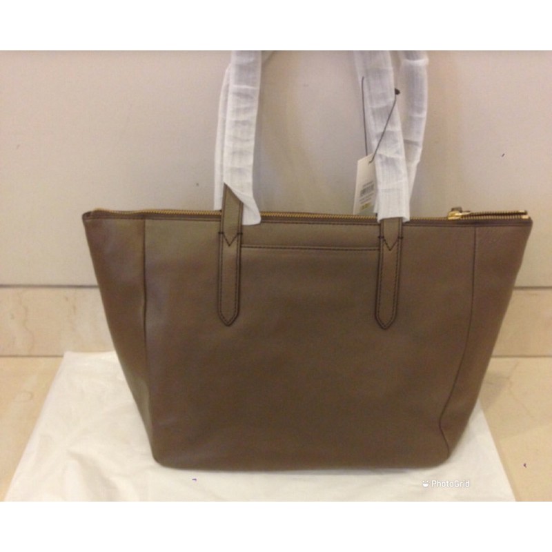 preloved Fossil Sydney Shopper Mushroom