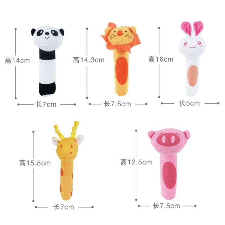 HIPPO LAND Mainan Tangan Bayi Bunyi Baby Hand Rattle Toy Stick 77