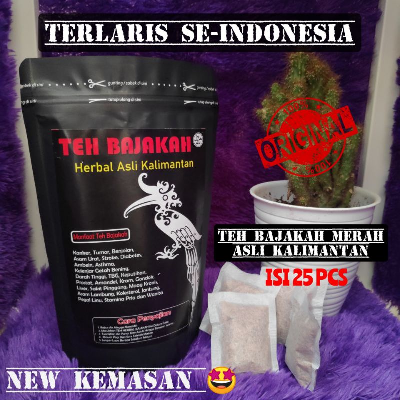 

TEH BAJAKAH MERAH / TEH KALALAWIT MERAH ISI 25 ASLI KALIMANTAN 100% ORIGINAL