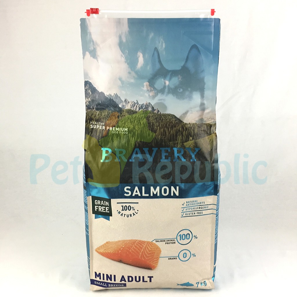 

Makanan Anjing BRAVERY Mini Adult Salmon 7kg
