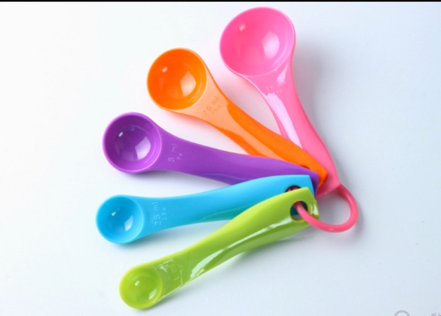 SENDOK TAKAR 5 IN 1 MEASURING SPOON SET WARNA WARNI Baking Tools