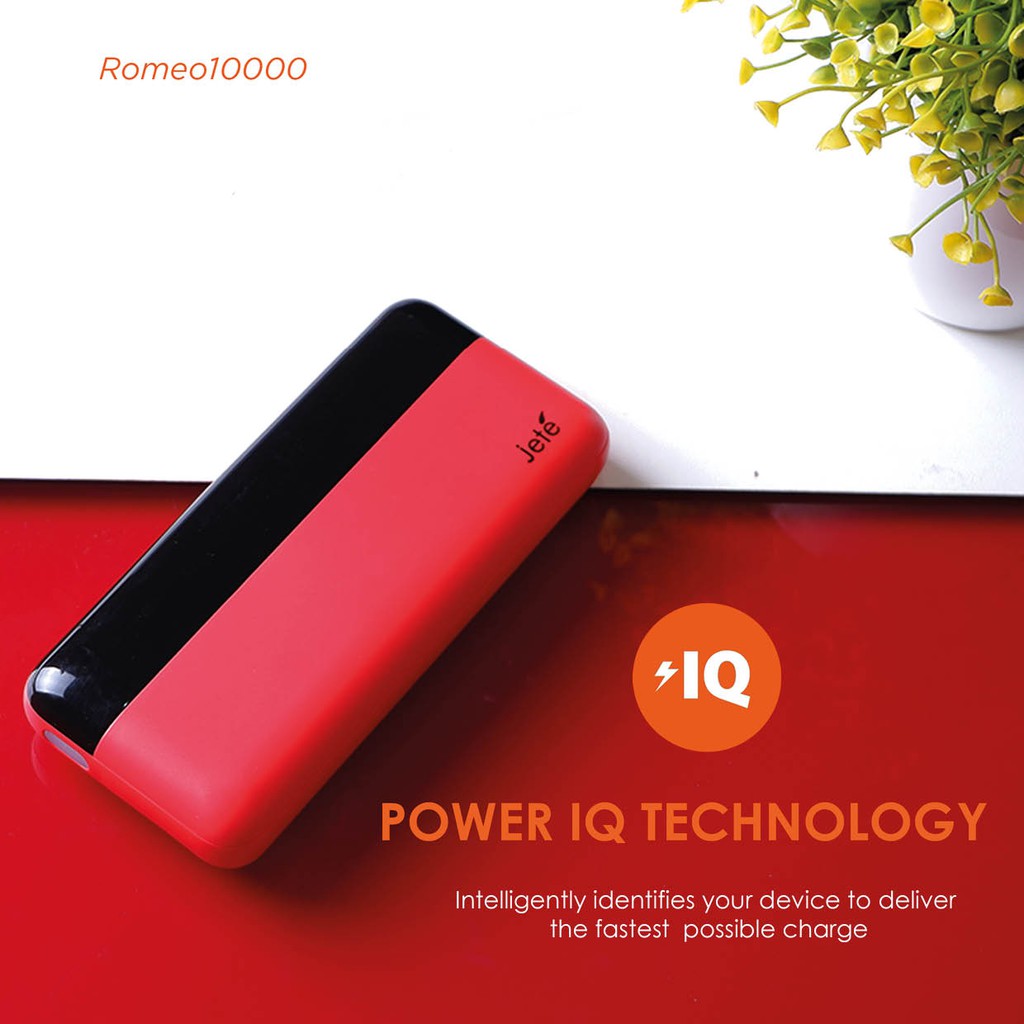 PowerBank 10000 MAh Original JETE Romeo Garansi 1 Tahun