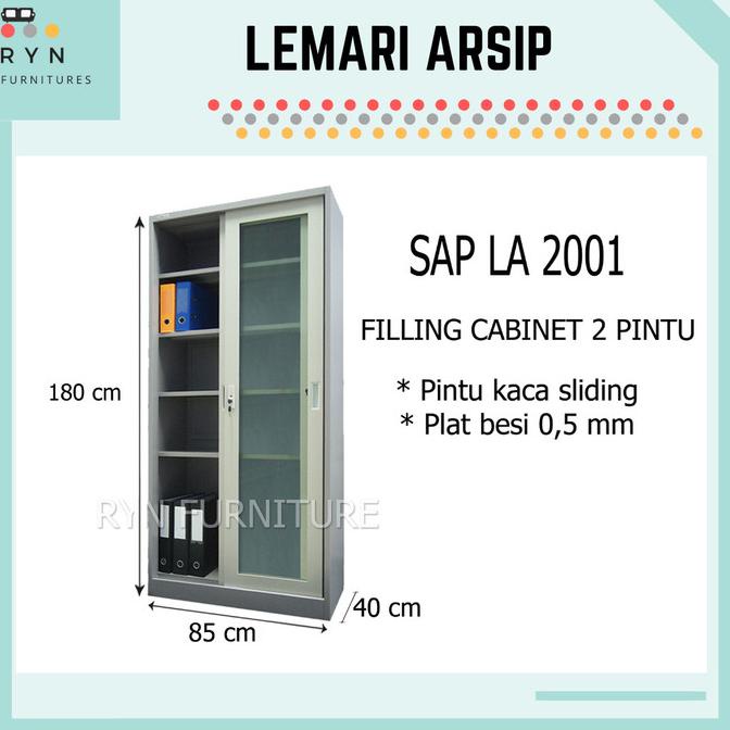 

COD Lemari Arsip Besi Kantor Pintu Sliding Kaca SAPPORO SAP LA 2001 PROMOKode 4597