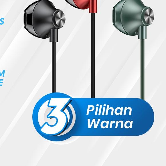 ☆ ACOME Wired Earphone Semi In Ear Headset Super Bass AW05 Garansi Resmi 1 Tahun ✽