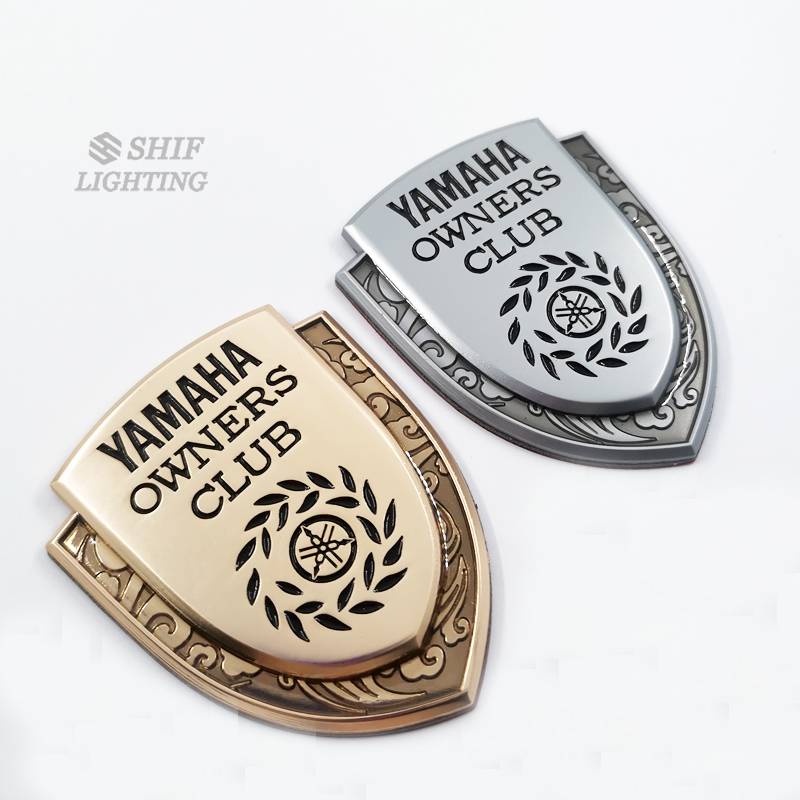 1pc Stiker Emblem Logo Yamaha Owners Club Bahan Metal Untuk Dekorasi Motor