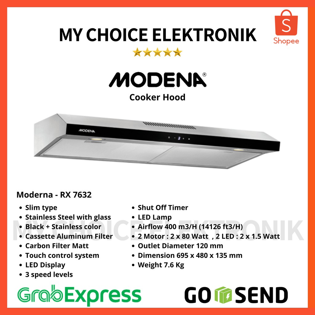 MODENA Cooker Hood Moderno - RX 7632