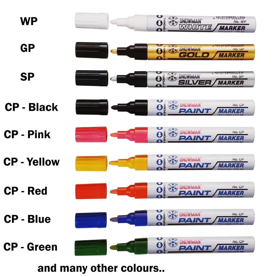 

Ready IEGOF Spidol Cat Snowman Original Permanent Paint Marker – COLOURS / WARNA – untuk Logam, Kayu, Kaca, Plastik, Kulit, Kertas, Keramik, Kain, Karet, dll. 72 Readystock