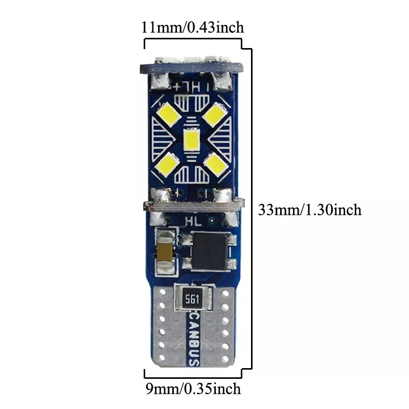 Led T10 15 Smd W5W Super Bright R243