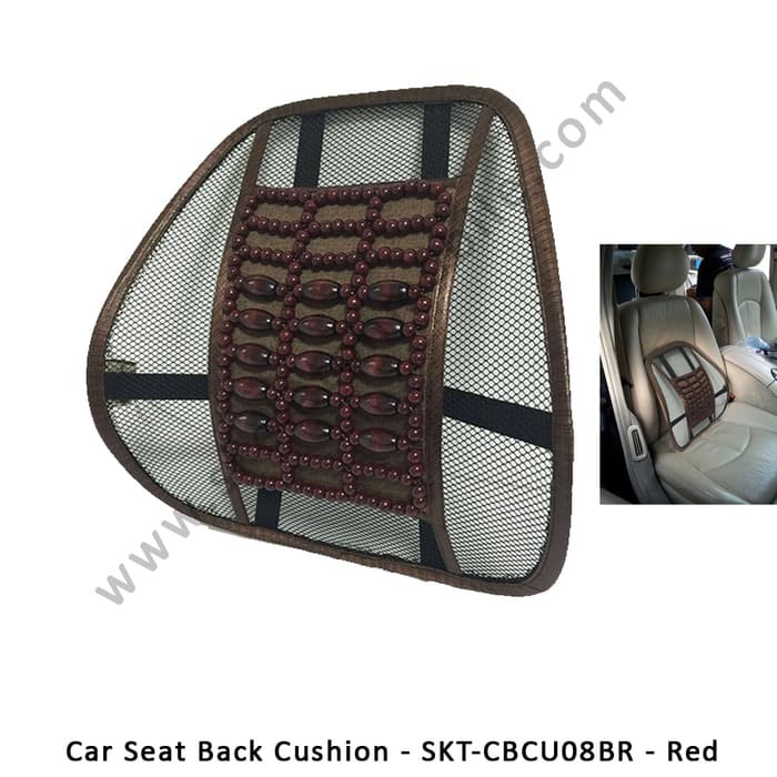 SKeleton Car Back Cushion SKT-CBC08BR - Red