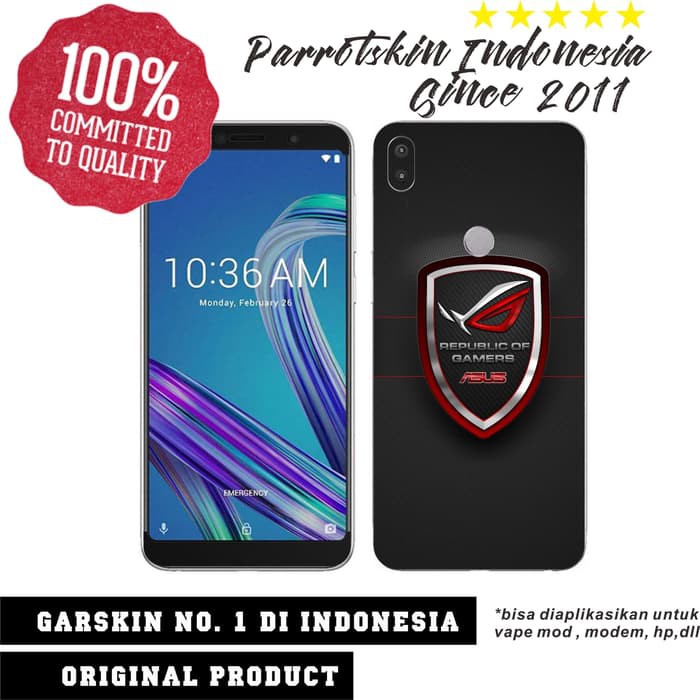 Garskin Skin Asus Zenfone Max Pro M1 asus rog case style