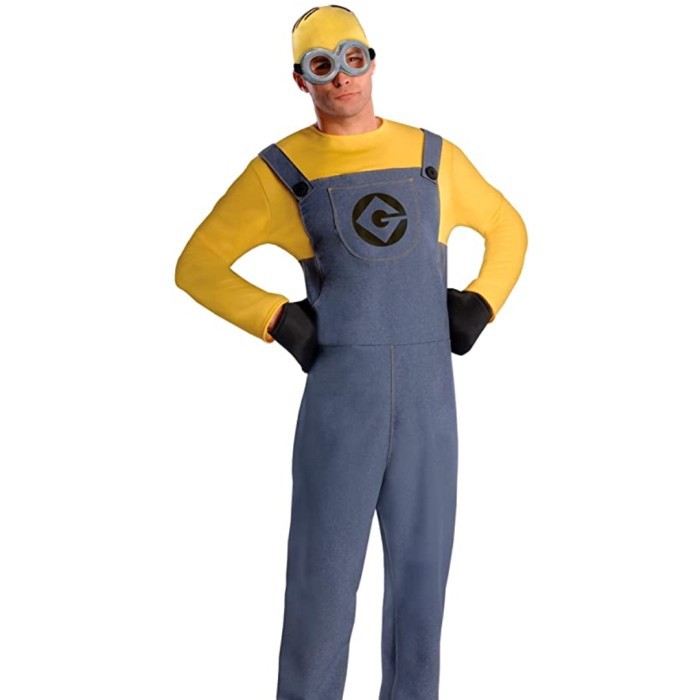 Kostum minion despicable adult costume halloween minion dave dewasa