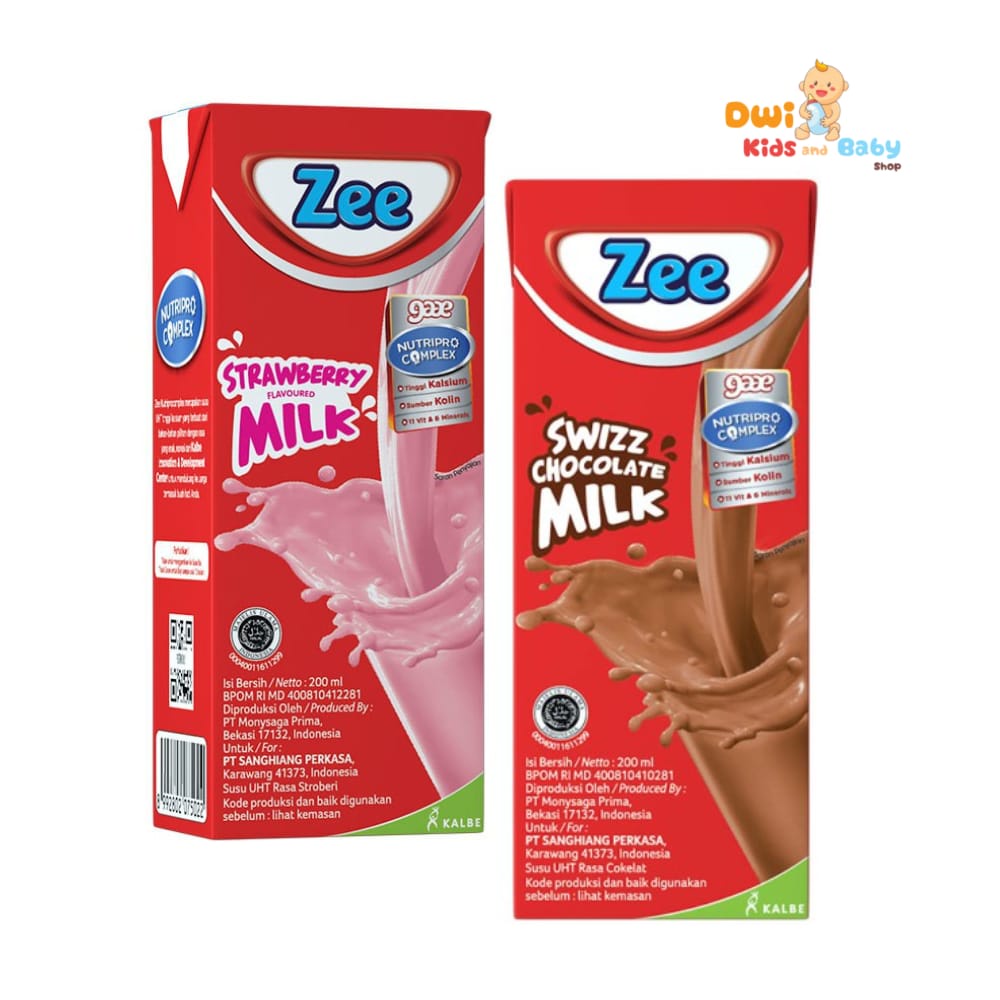 

Zee UHT Up & Go Strawberry / Coklat 200 ml