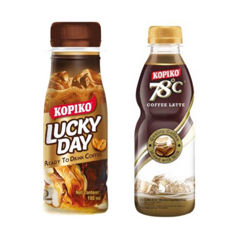 

Kopiko Lucky Day Coffee Latte 78c Pet minuman kopi