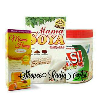 Jual Paket Pelancar Asi Mama Soya, Mama Honey & Asi Booster Tea