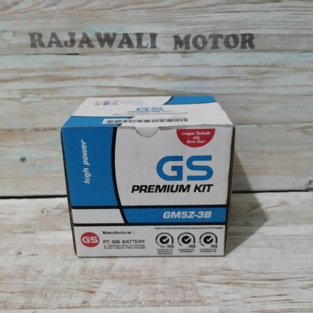 AKI GS ASTRA GM5Z 3B 12V 5AH + AIR ZUUR