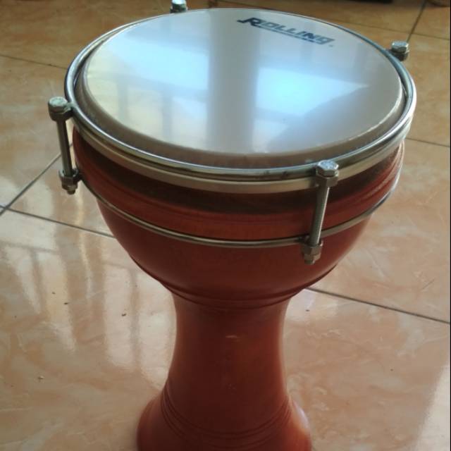 Darbuka dumbuk Tumbuk pinggang polos 8inc mika import