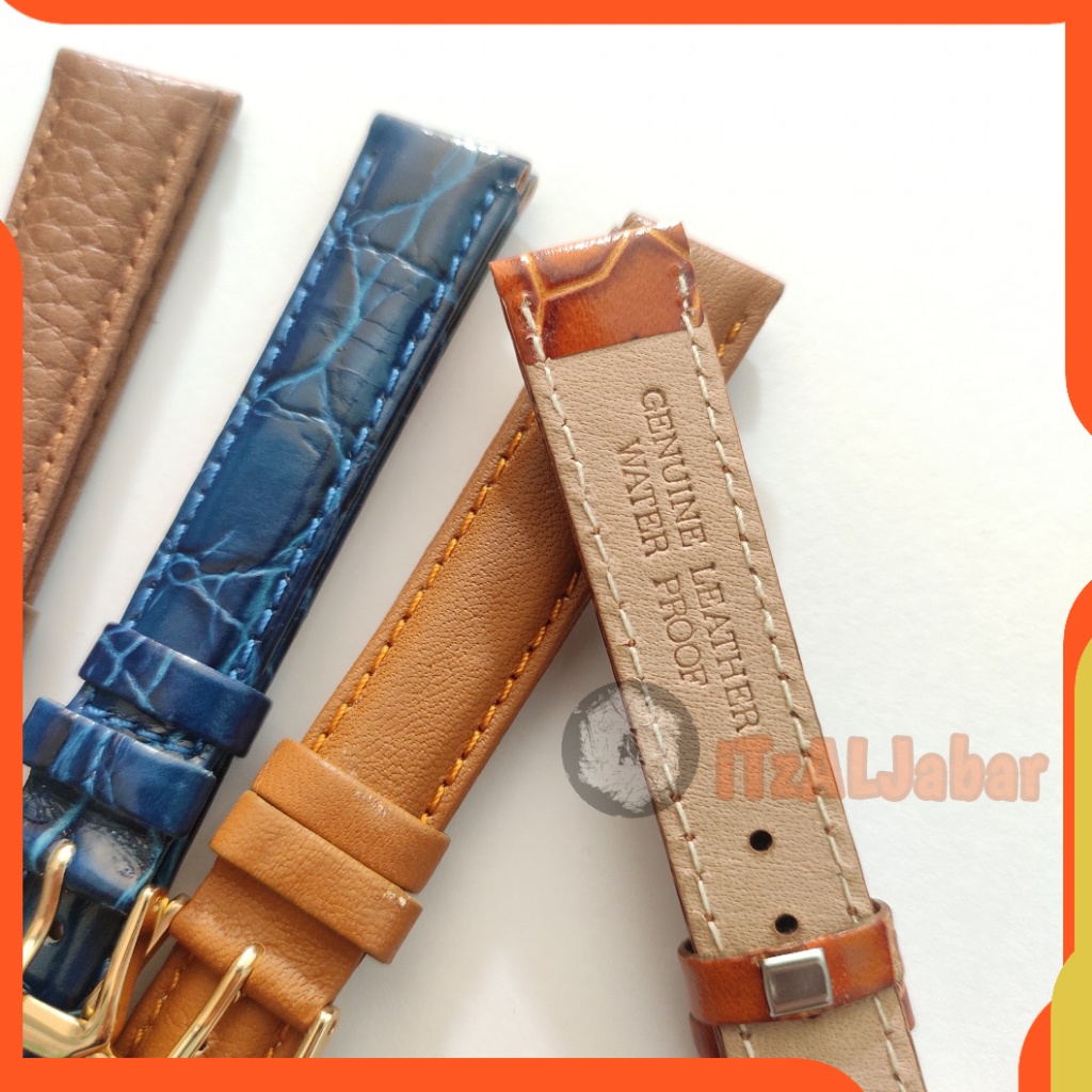 Strap tali jam tangan Kulit 16mm leather strap Tali jam Kulit 16mm