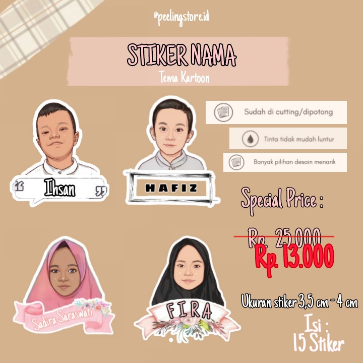 

Stiker Nama Anak / Stiker Tema Kartun / Stiker Nama Aethetic / Stiker Lucu