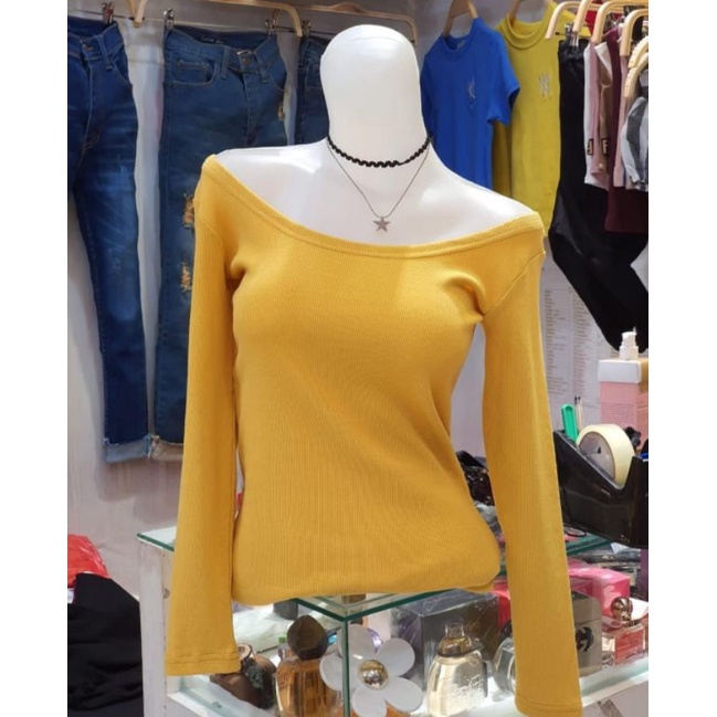 atasan wanita korea lengan panjang