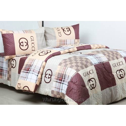 SPREI SHANNI MOTIF GUCCI 200X200CM,180X200CM, 160X200CM HOMEMADE