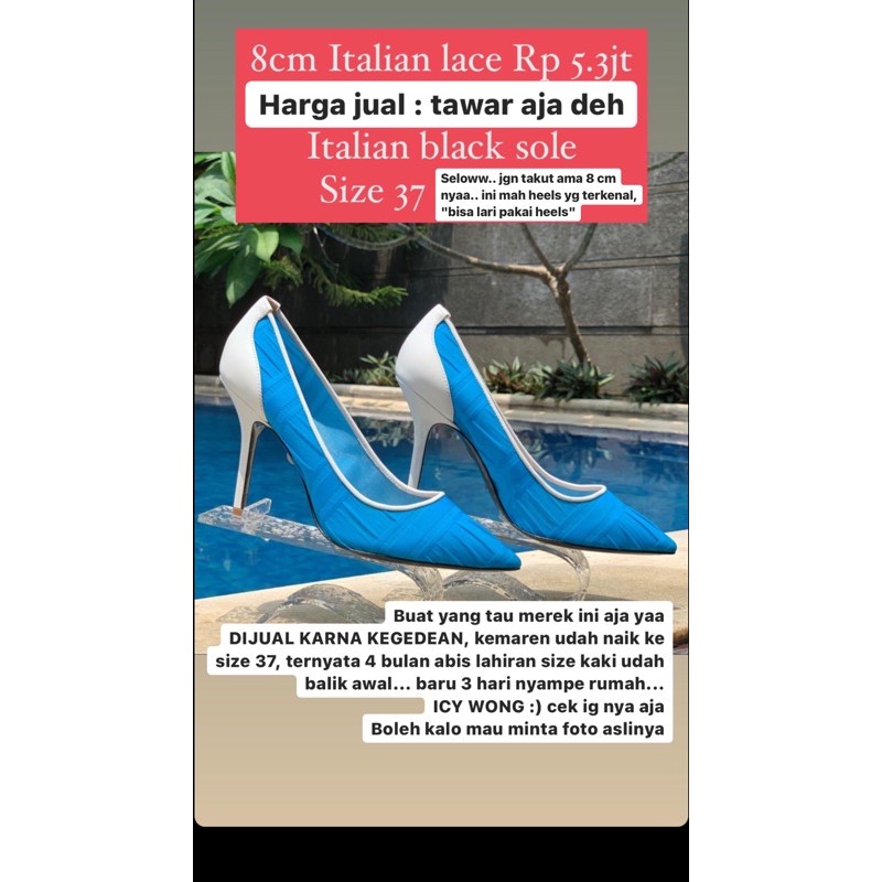 icy wong high heels size 37