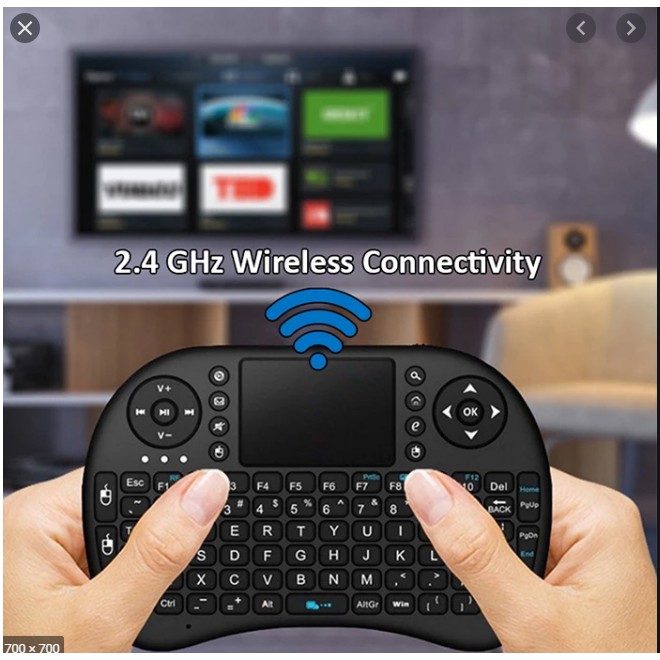 i8 Wireless Mini Keyboard TouchPad Mouse 2.4G Handheld PC Android TV hp Box LCD komputer apple stick