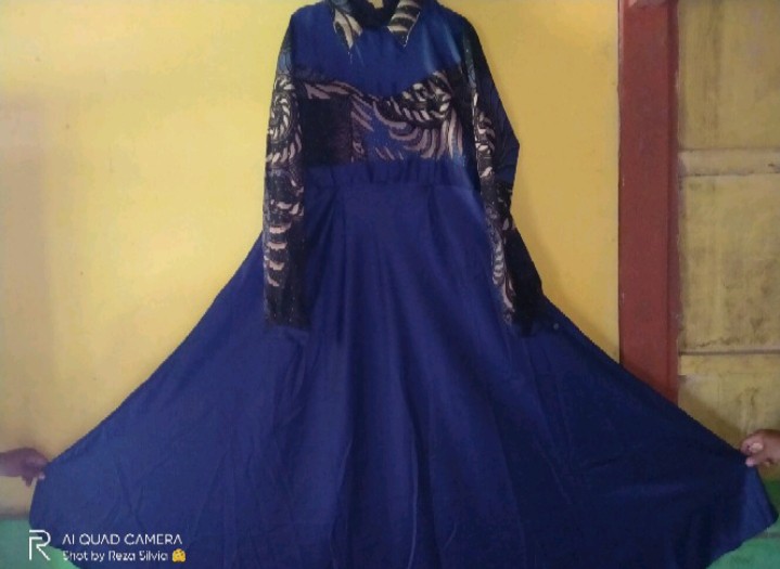 Couple Gamis Batik / Sarimbit Gamis Syari / Pakaian Wanita / Couple Batik Kekinian