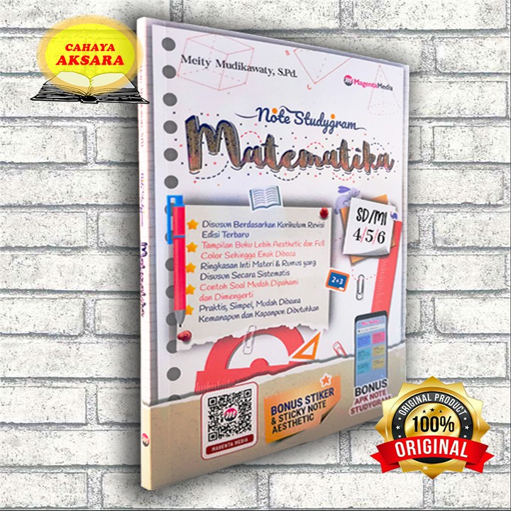 BUKU RUMUS SD - BUKU MATEMATIKA - NOTE STUDYGRAM MATEMATIKA SD MI KELAS 4 5 6 - DOODLE - SCRAPBOOK