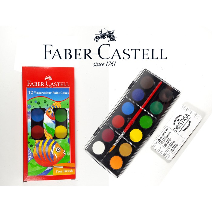 WATERCOLOUR PAINT CAKES CAT  AIR  FABER  CASTELL  Shopee 