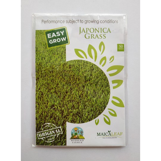 Benih Biji Rumput  Jepang  JAPONICA GRASS Pack Maica Leaf 