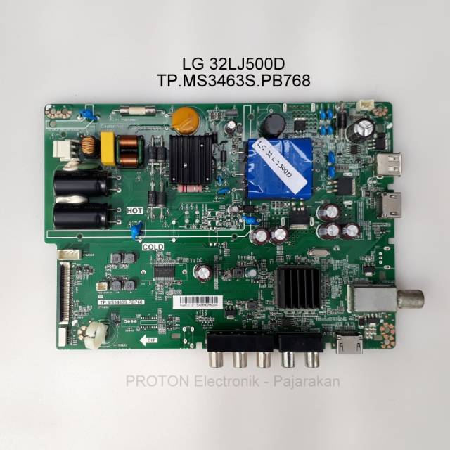 Mainboard LCD LED TV LG 32LJ500 32LJ500D 32LJ500D-TA Mesin PCB Matherboard Mesin TP.MS3463S.PB768 32