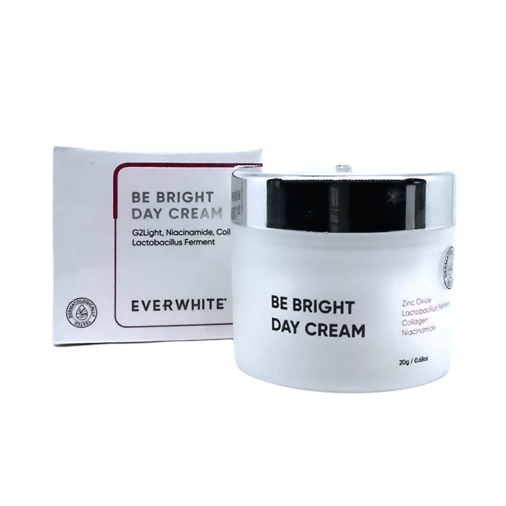 EVERWHITE BE BRIGHT DAY CREAM BPOM KRIM PELEMBAB WAJAH MOISTURIZING BRIGHTENING COLLAGEN EVER WHITE CREAM