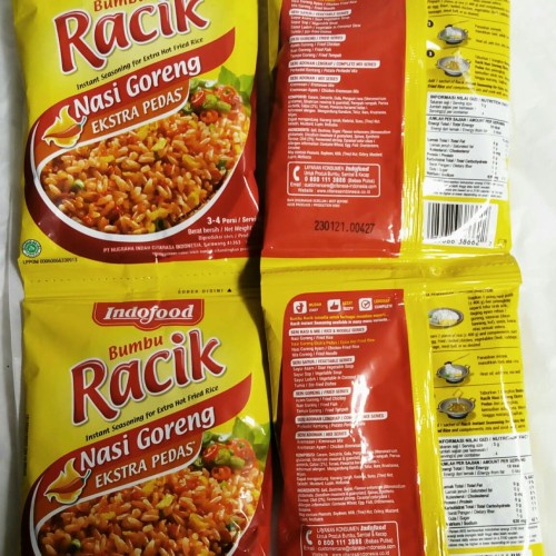 

Indofood Bumbu Racik Nasi Goreng Extra Pedas