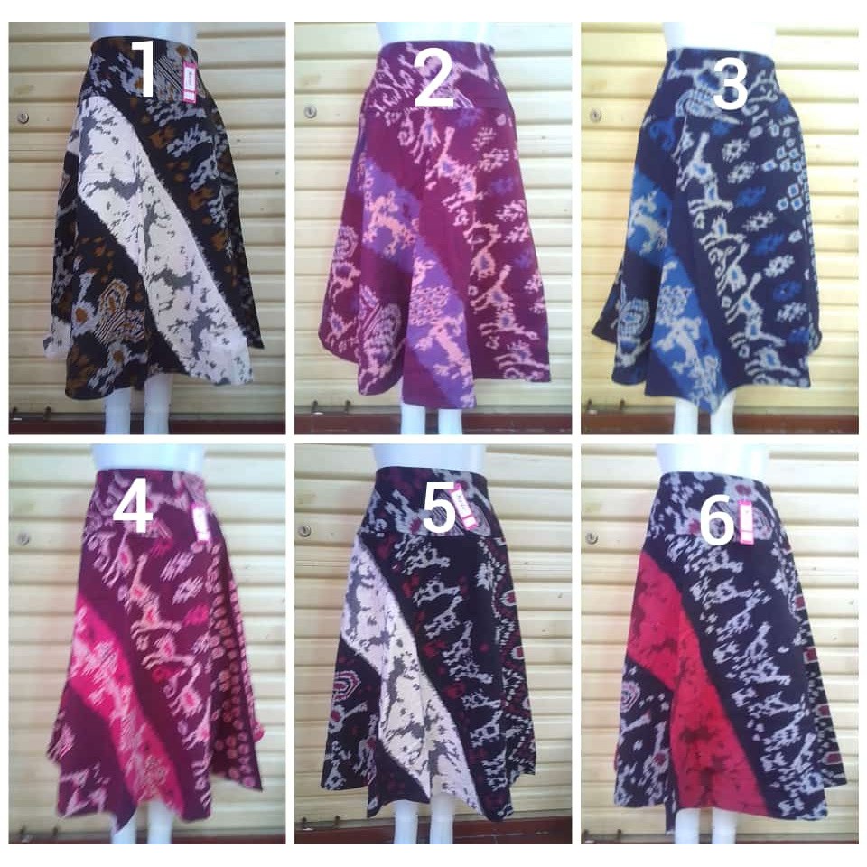 New.. Rok Payung Full Tenun Motif Sumba/wsi