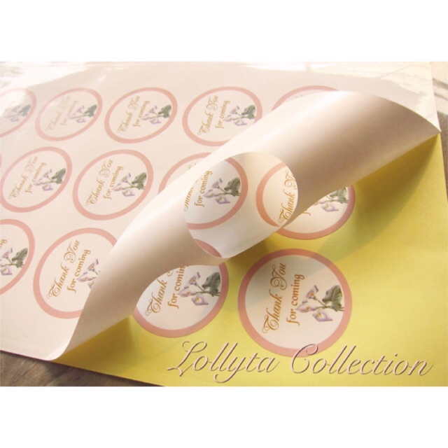 

Sticker / Stiker A4 untuk label brand custom Bulet / Bentuk