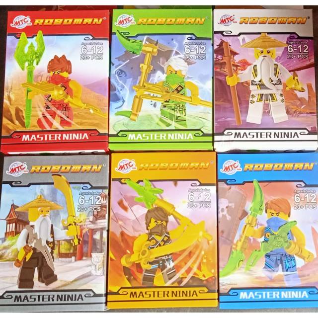 MC319 Legoo box karakter master ninja lego roboman mainan edukasi terlengkap &amp; termurah kevin toys