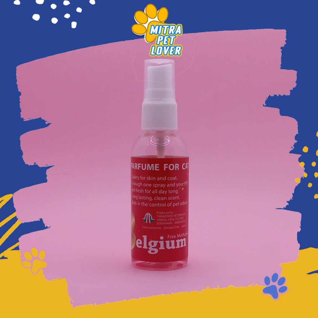 PARFUM KUCING BELGIUM CAT LIGHT GIRL 60 ML - WANGI HARUM AROMA SEGAR SPRAY AMAN BUAT KULIT &amp; BULU KITTEN KESAN BERSIH TERAWAT - MURAH GARANSI KUALITAS ASLI ORIGINAL - PET ANIMAL VETERINARY TAMASINDO OBAT &amp; VITAMIN HEWAN BINATANG PELIHARAAN MITRAPETLOVER