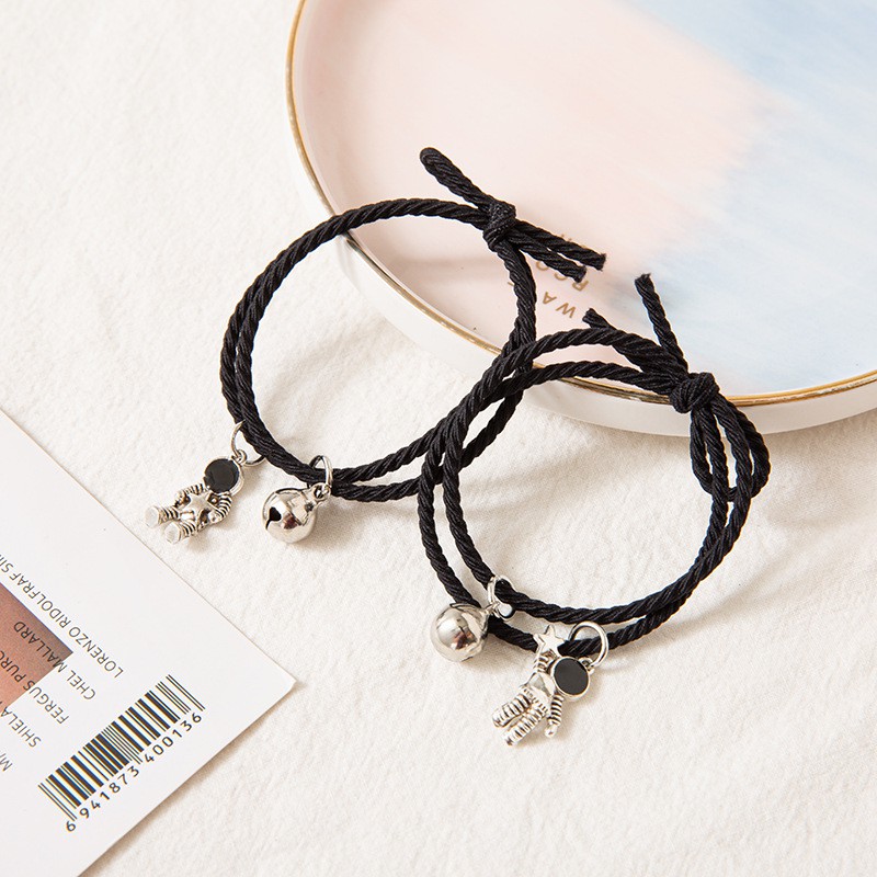 2 Pcs Gelang Magnet Couple Gelang etnik bead Tali Attract Braided Bracelet untuk Pasangan-19