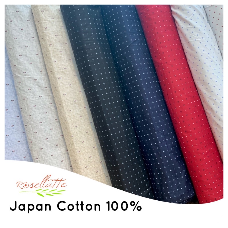 Kain Katun Jepang Motif Abstrak Kecil