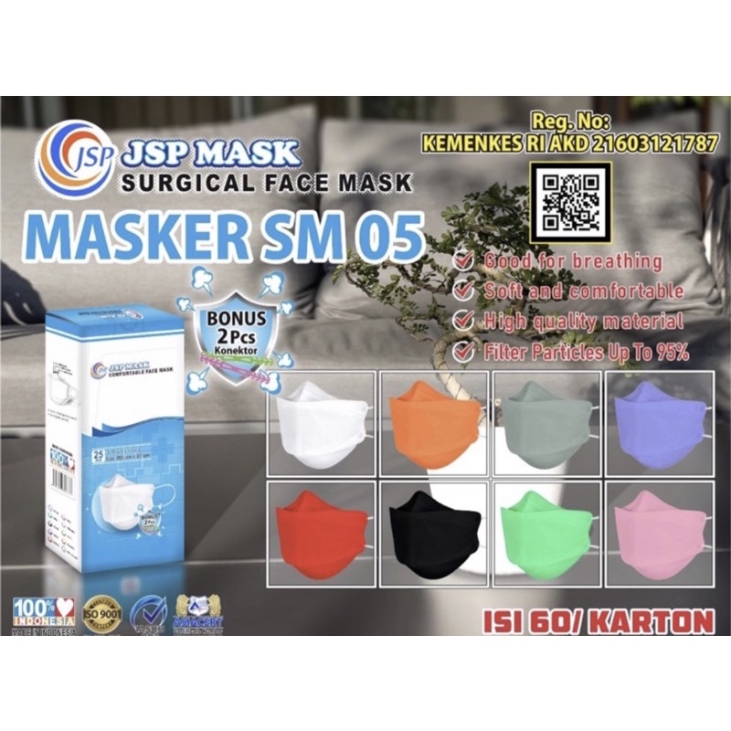 Masker KF94 JSP warna baru