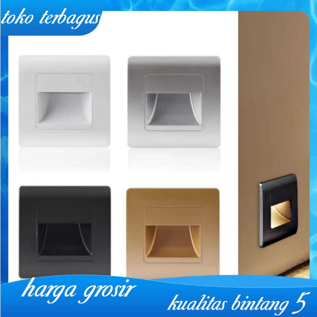 Lampu LED Tembok Anak Tangga Dinding Step Light inbow tanam Wall Lamp