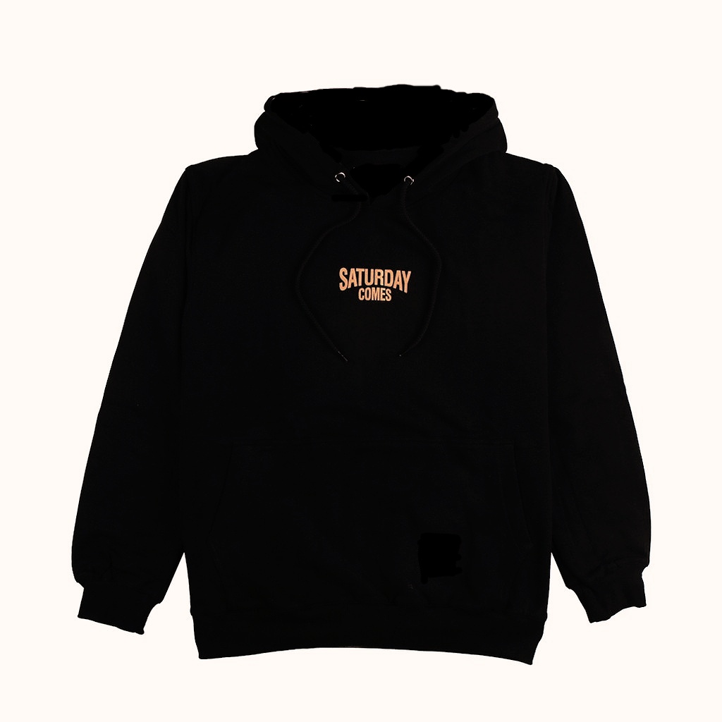 Hooligans | Hoodie "Saturday comes" deux distro premium black colour
