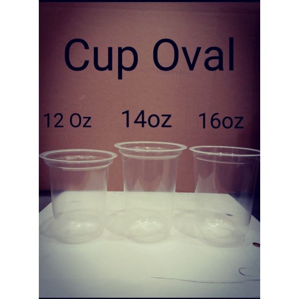 Cup Oval 12,14,16oz Starindo
