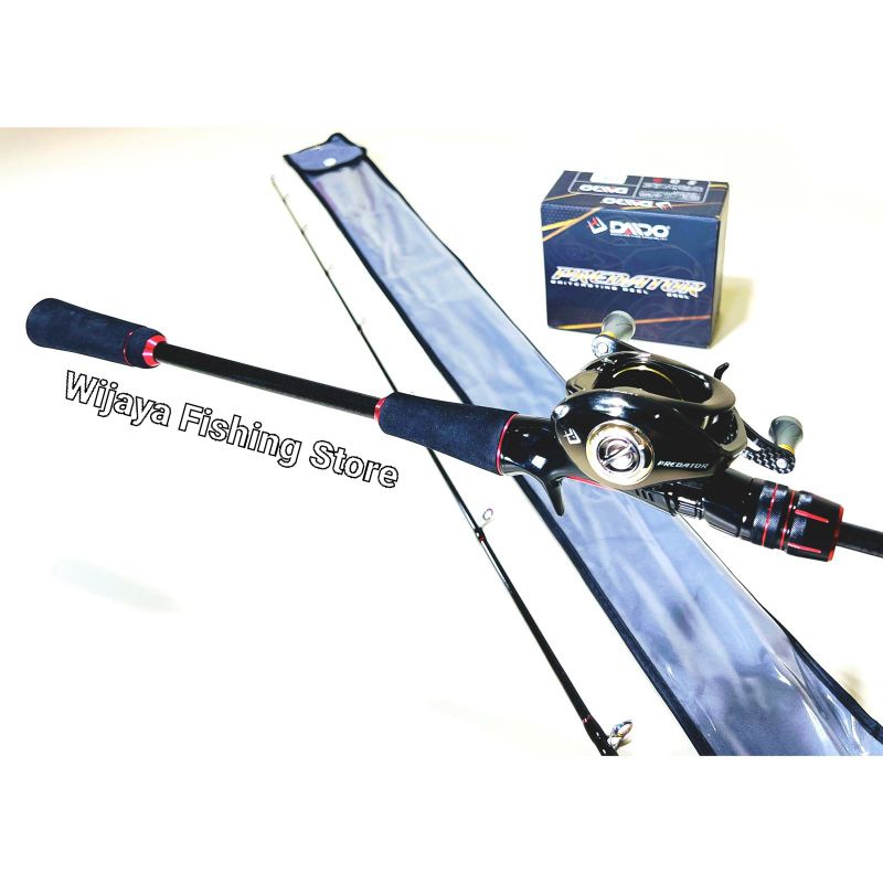 Set Joran BC Casting Oncak Lynx Cast 180 198 dan Reel Daido Predator FREE SENAR PE