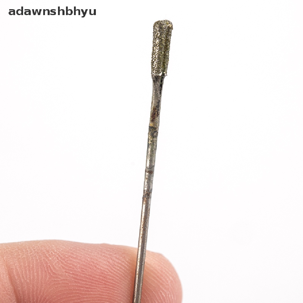 Adawnshbhyu 5Pcs 1mm-2.2mm Diamond Coated Tipped Drill Bit Untuk Ubin Kaca Perhiasan Hole Saw