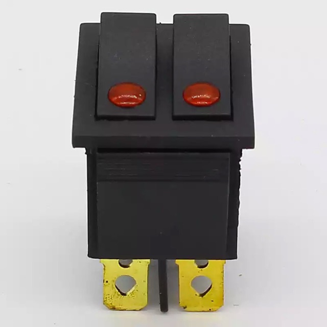 Saklar 220V Rocker Switch Belt Mata Kucing Switch Saklar Ganda