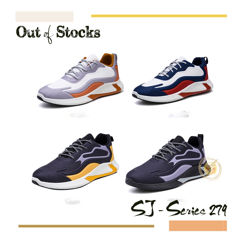 [NOOS] Sepatu Sneakers Pria Import  Casual Hangout Kualitas Super Premium Model Terbaru Kekinian - 279 Free kaos kaki