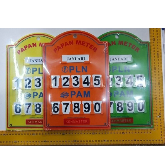 

Papan Plastik Petunjuk Stand Meter PLN / PAM - Kenmaster