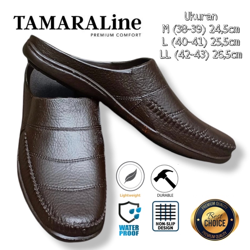 Sandal Sepatu Selop Karet Pria Anti licin Murah Promo TAMARALine 213