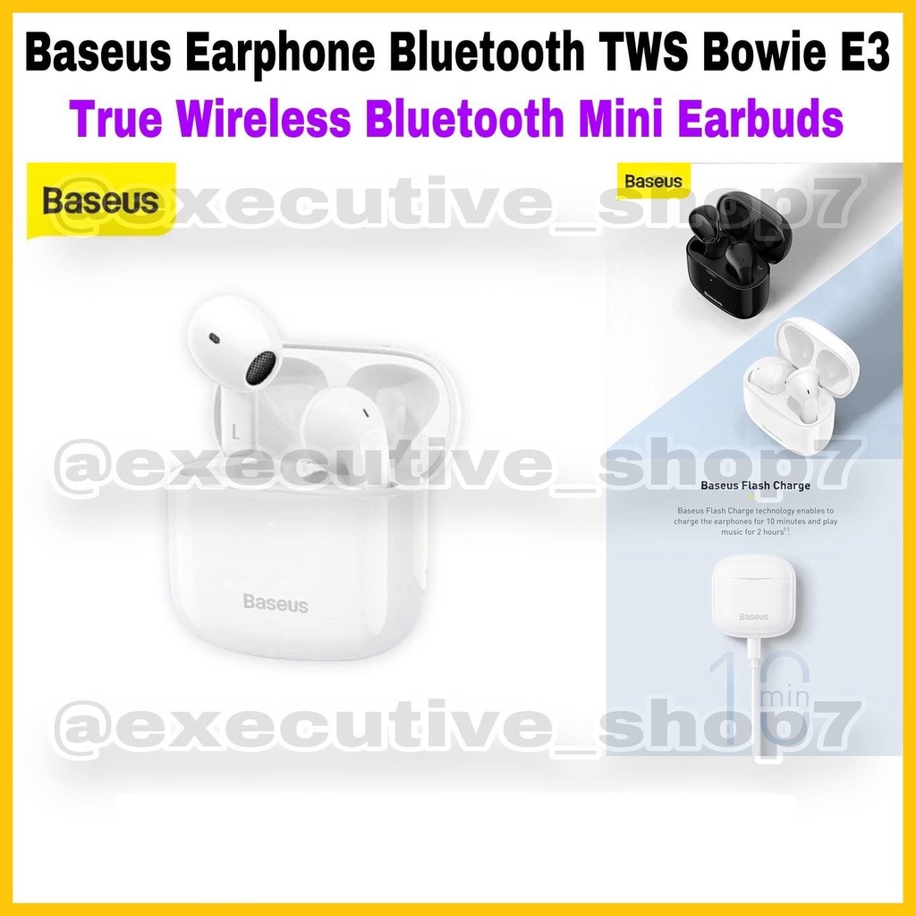 Baseus Earphone Bluetooth Bowie E3 -  True Wireless Bluetooth Mini Earbuds - Garansi 6 Bulan